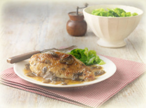 Κοτόπουλο Παρισιού με μανιτάρια french_chicken