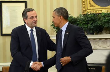 Obama, Samaras at White House
